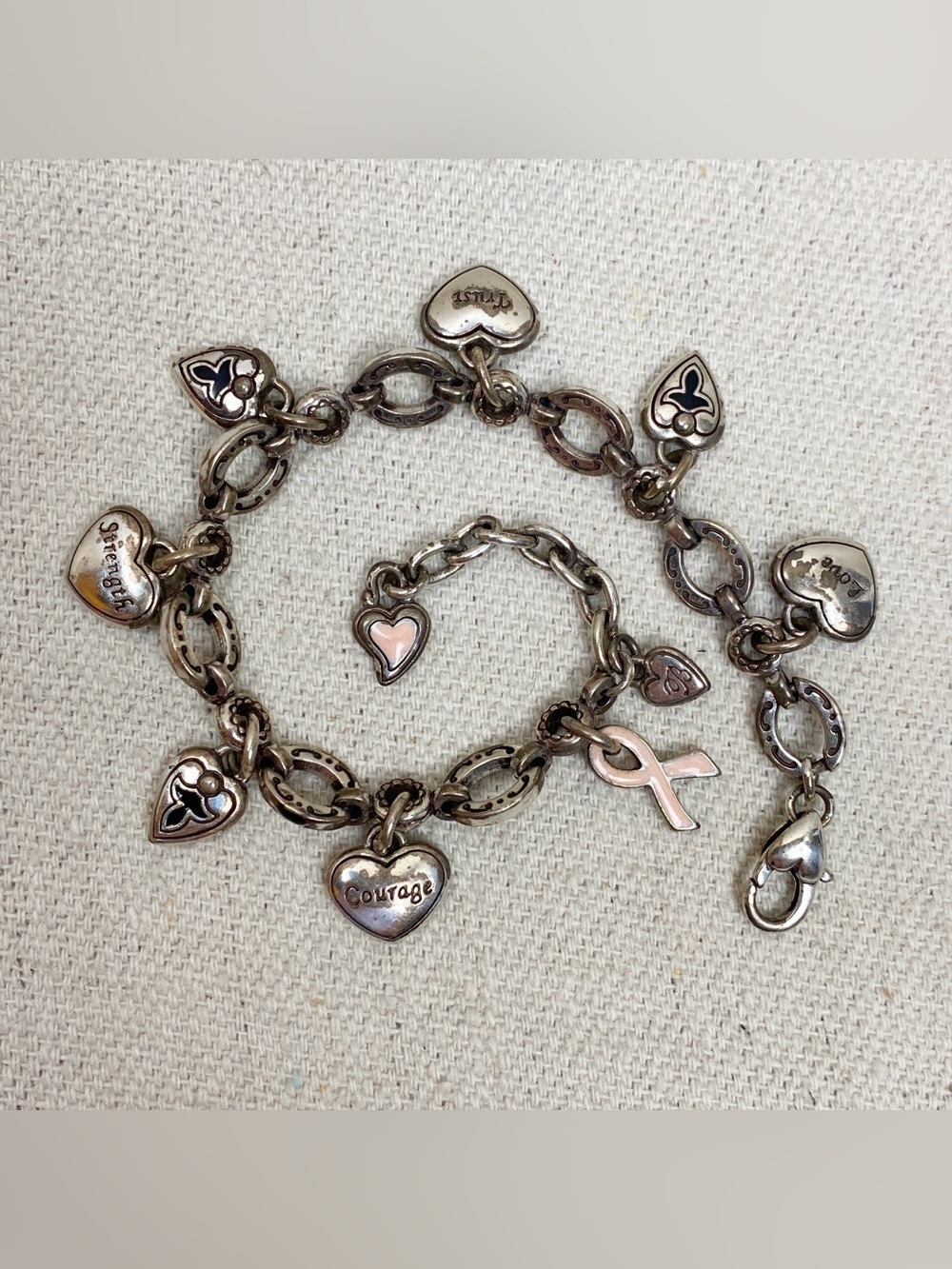 Brighton Breast Cancer charm bracelet